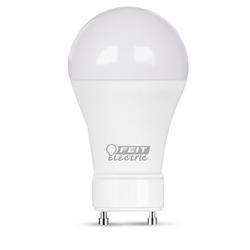 8.8W 4-3/10 in. LED A19 GU24 Base 2700 Kelvin Dimmable Bulb in White (Pack of 4)