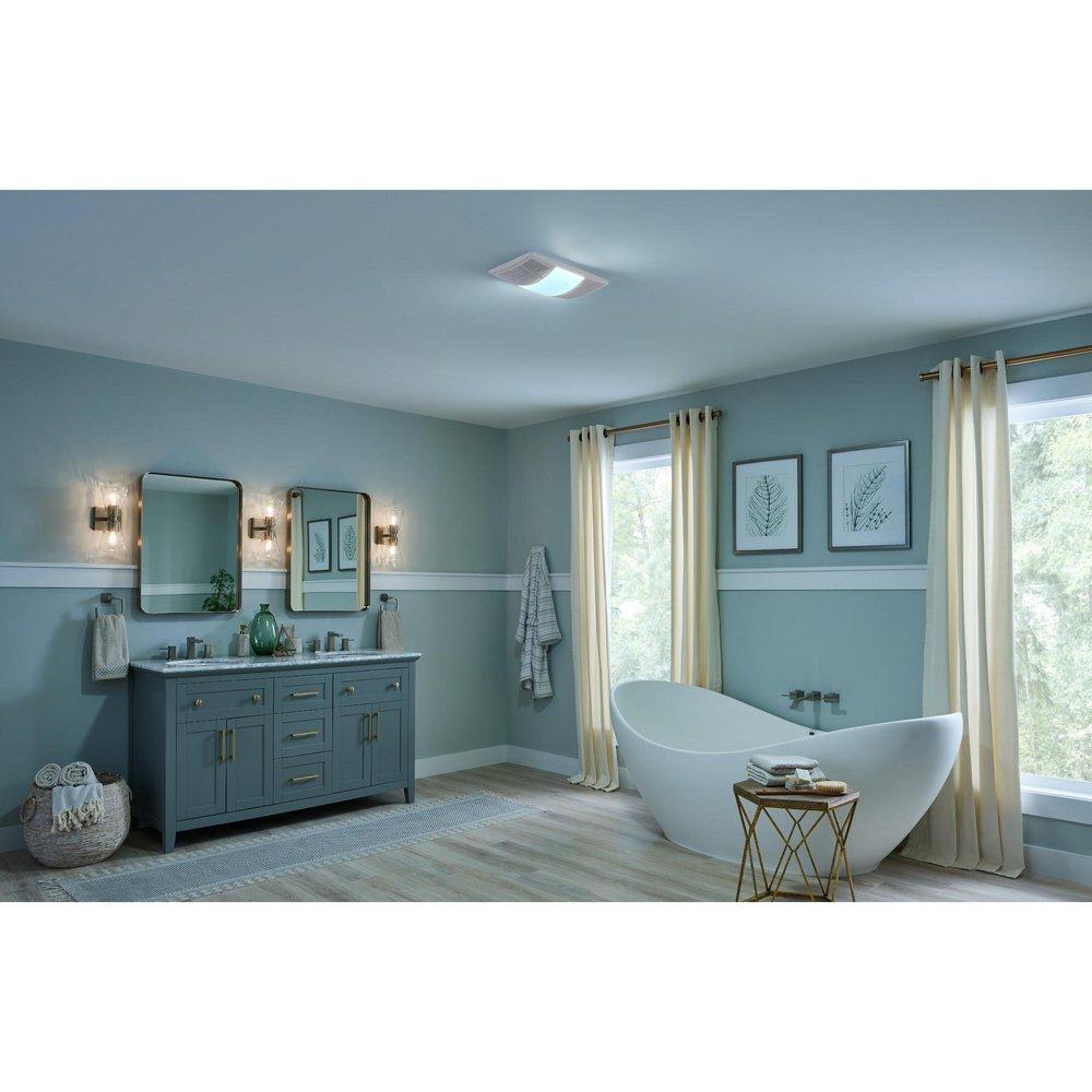 Broan White Bathroom Exhaust Fan in White 