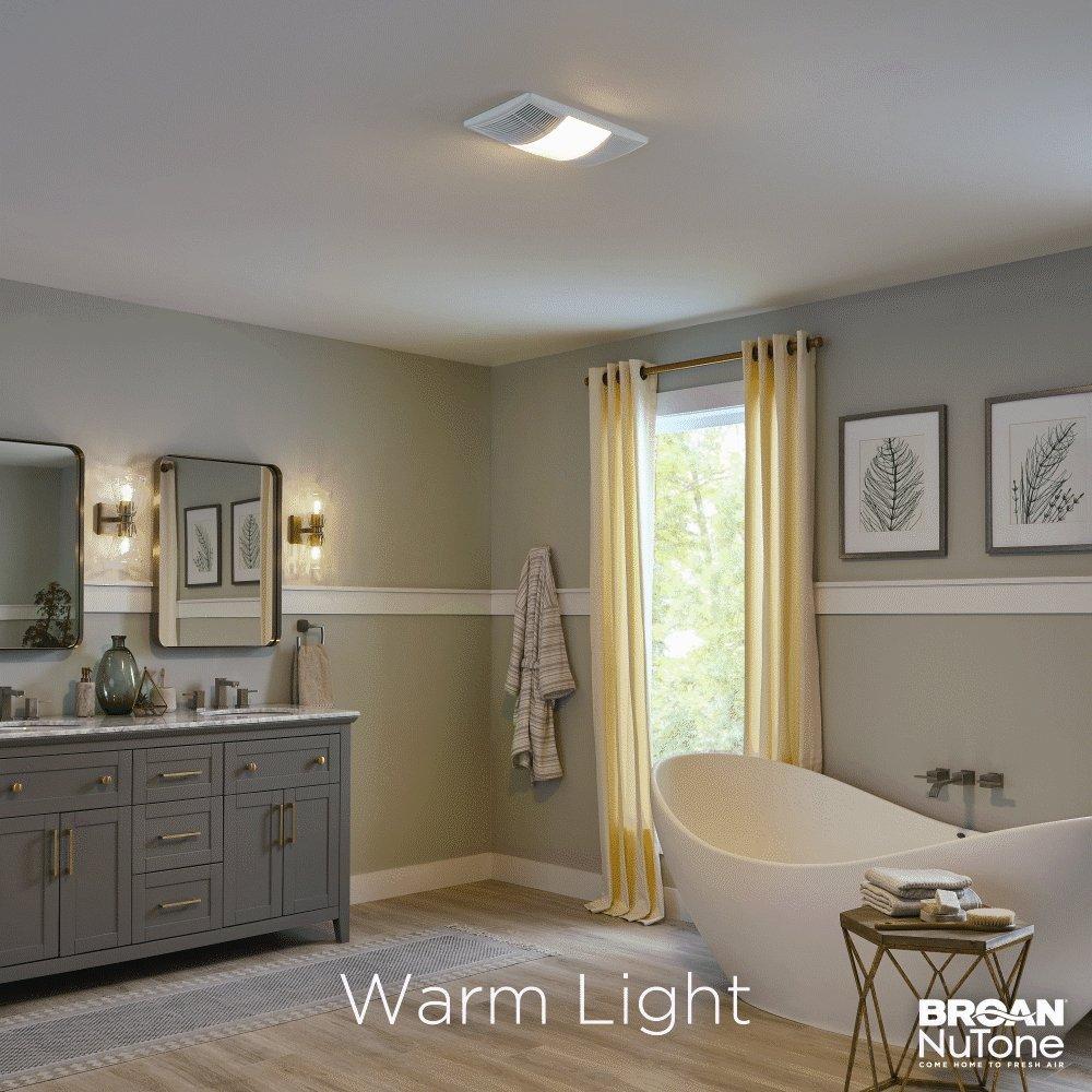 Broan-NuTone White Bathroom Exhaust Fan in White 