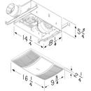 Broan White Bathroom Exhaust Fan in White 
