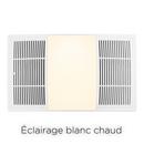 Broan White Bathroom Exhaust Fan in White 