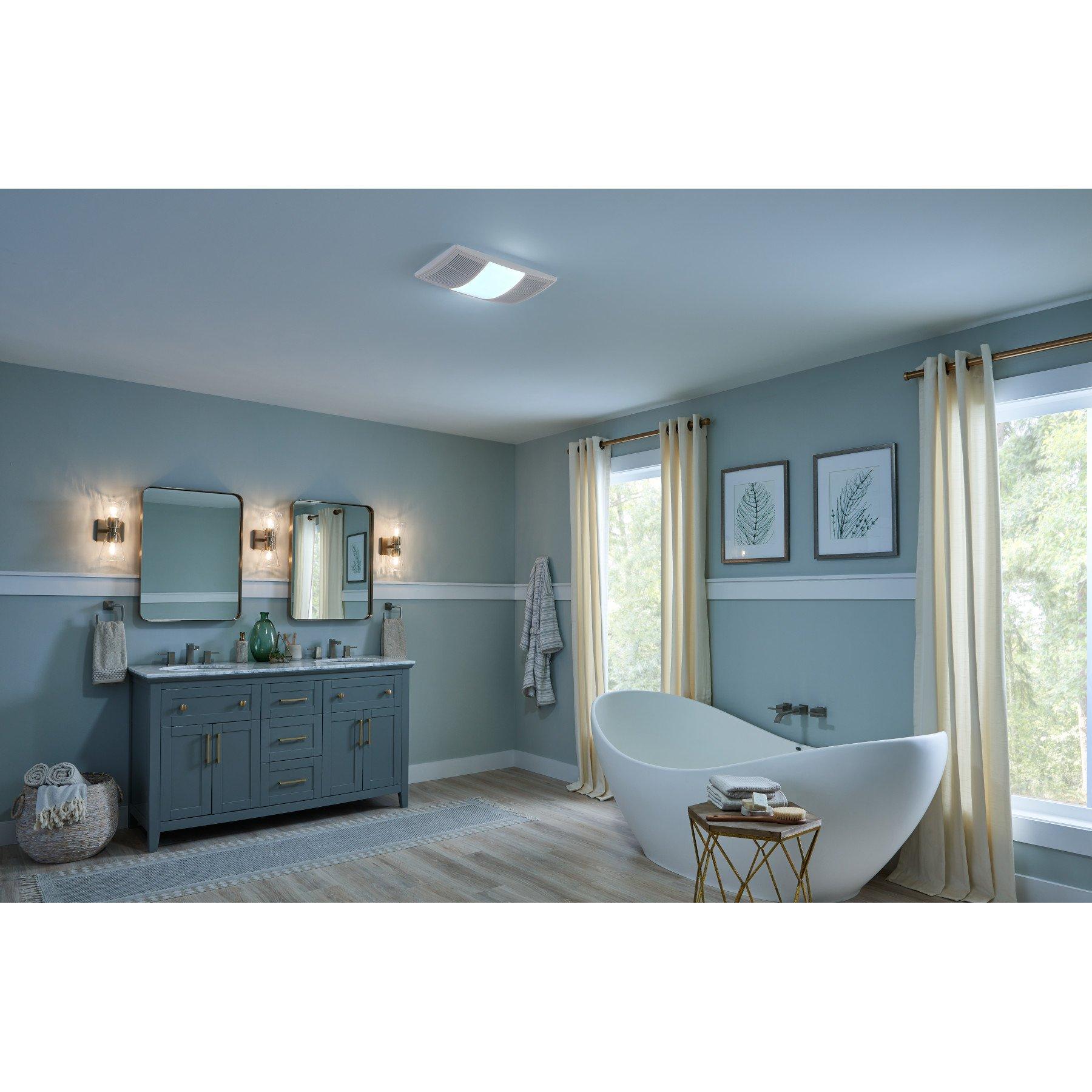 Broan White Bathroom Exhaust Fan in White 
