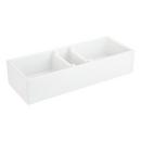 Signature Hardware White 32-7/8 x 19-5/16 in. No Hole Fireclay 1 Bowl Farmhouse and Apron Front Kitchen Sink 