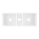 Signature Hardware White 32-7/8 x 19-5/16 in. No Hole Fireclay 1 Bowl Farmhouse and Apron Front Kitchen Sink 