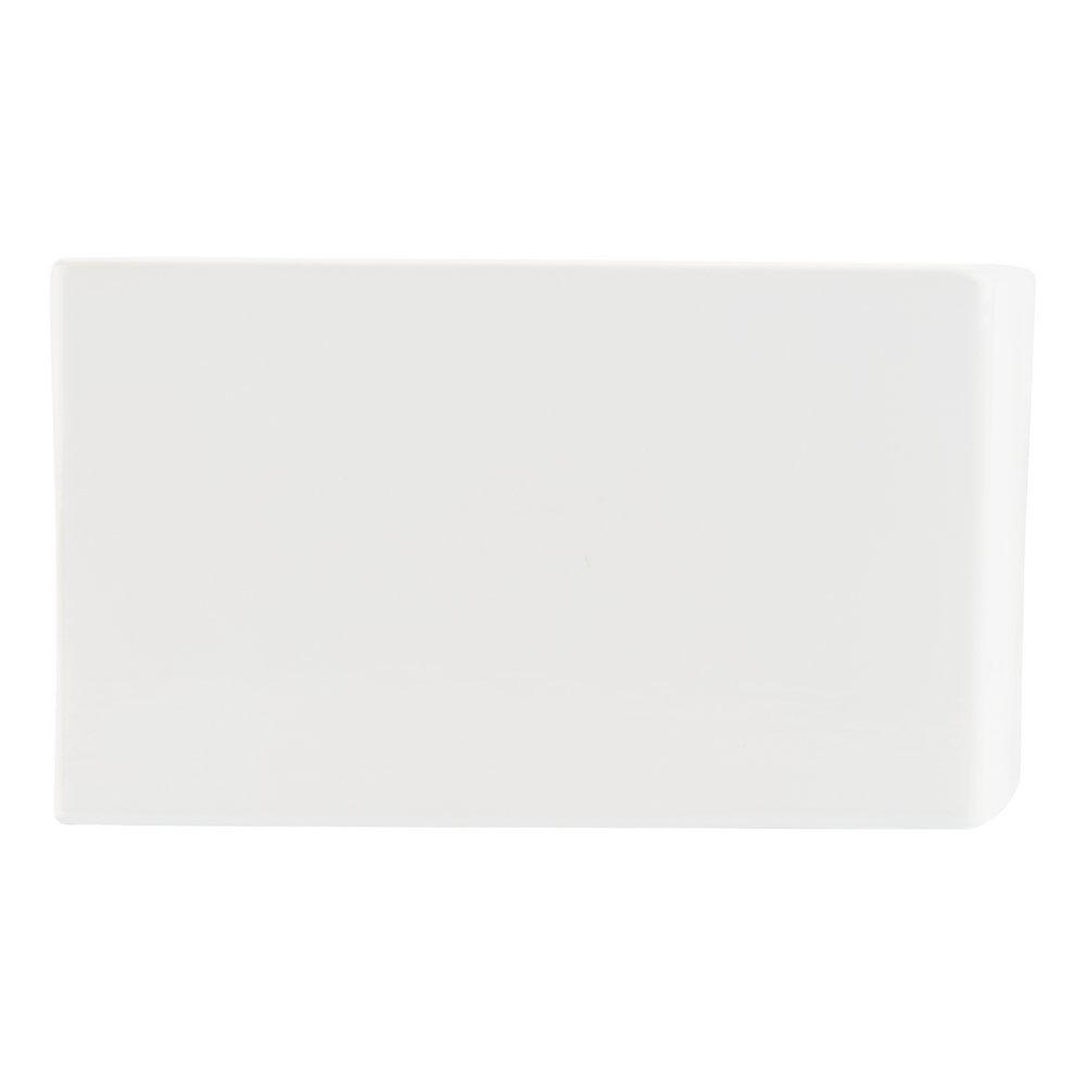 Signature Hardware White 47-1/4 x 18-1/2 in. No Hole Fireclay 3 Bowl Farmhouse and Apron Front Kitchen Sink 