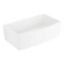 Signature Hardware White 33 x 22 in. 1 Hole Swanstone 2 Bowl Dual Mount, Drop-in and Undermount Kitchen Sink 
