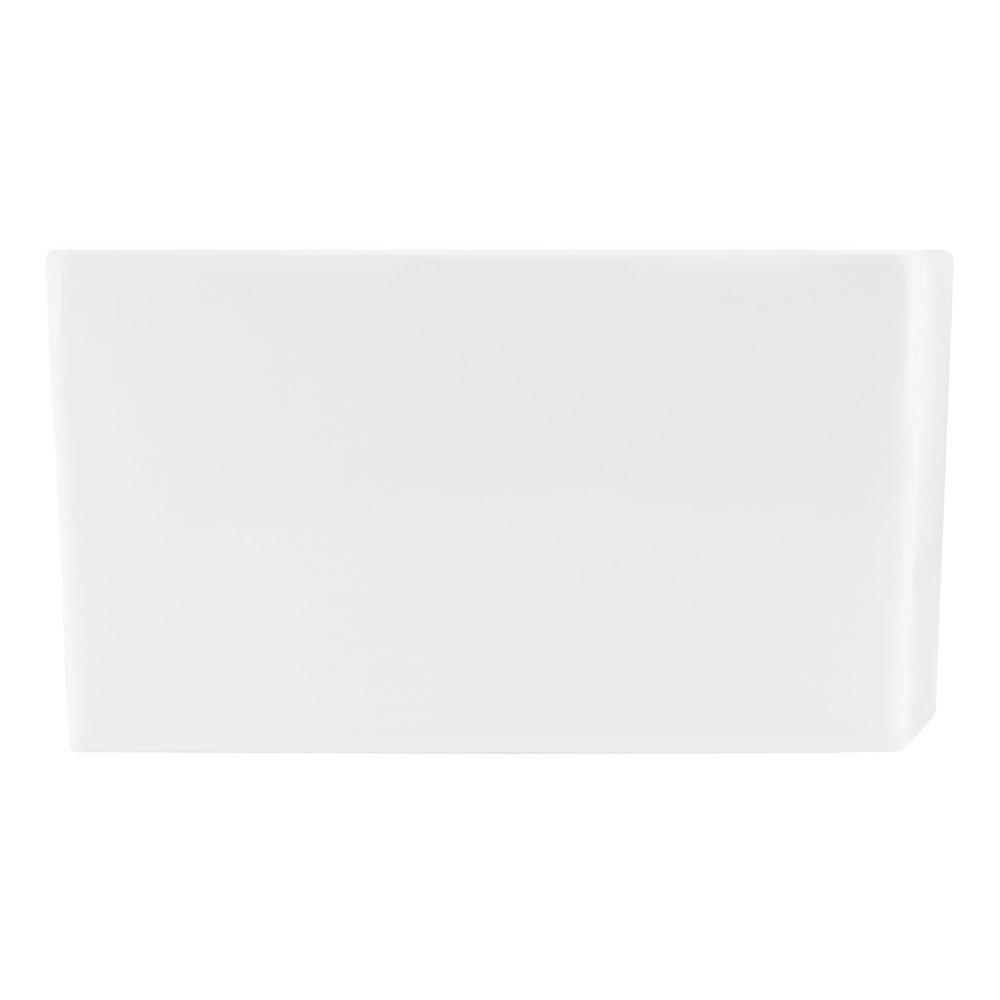 Signature Hardware White 33 x 22 in. 1 Hole Swanstone 2 Bowl Dual Mount, Drop-in and Undermount Kitchen Sink 