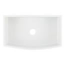 Signature Hardware White 33 x 22 in. 1 Hole Swanstone 2 Bowl Dual Mount, Drop-in and Undermount Kitchen Sink 