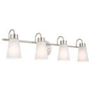 Kichler Lighting Brushed Nickel 60W 4-Light Medium E-26 Vanity Fixture 