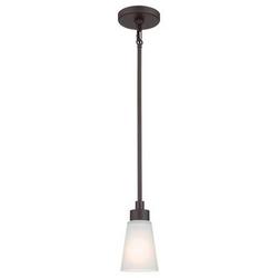 60W 1-Light Medium E-26 Incandescent Pendant Light in Olde Bronze
