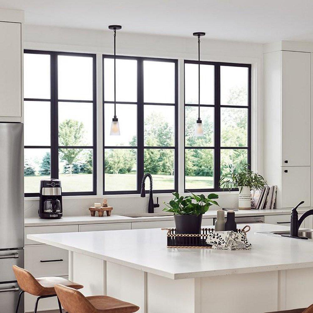 Kichler Lighting Black 60W 1-Light Medium E-26 Incandescent Pendant Light 