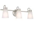 60W 3-Light Medium E-26 Vanity Fixture in Brushed Nickel