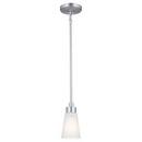 60W 1-Light Medium E-26 Incandescent Pendant Light in Brushed Nickel