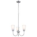 Kichler Lighting Brushed Nickel 18-1/2 x 18 in. 60W 1-Tier 3-Light Incandescent Chandelier 