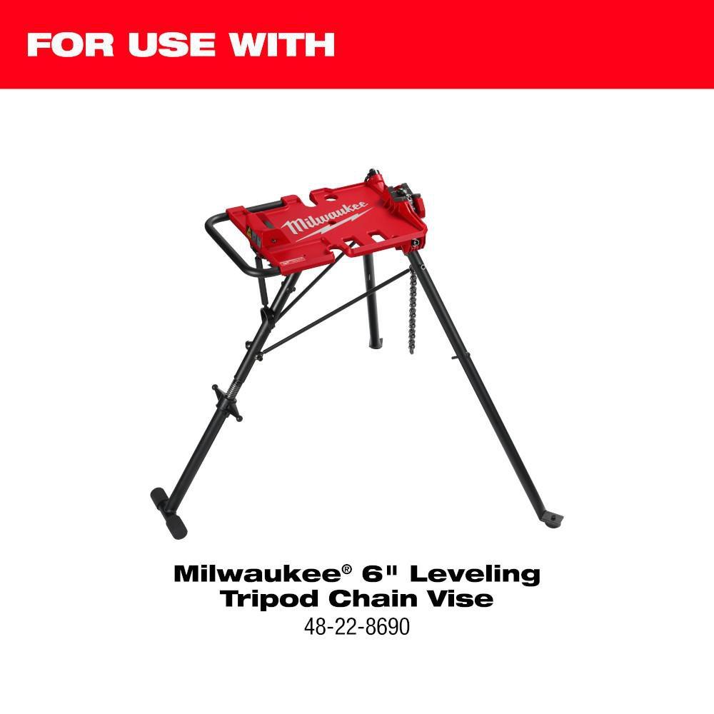 Milwaukee&reg; Black 6 in. Pipe Stand 