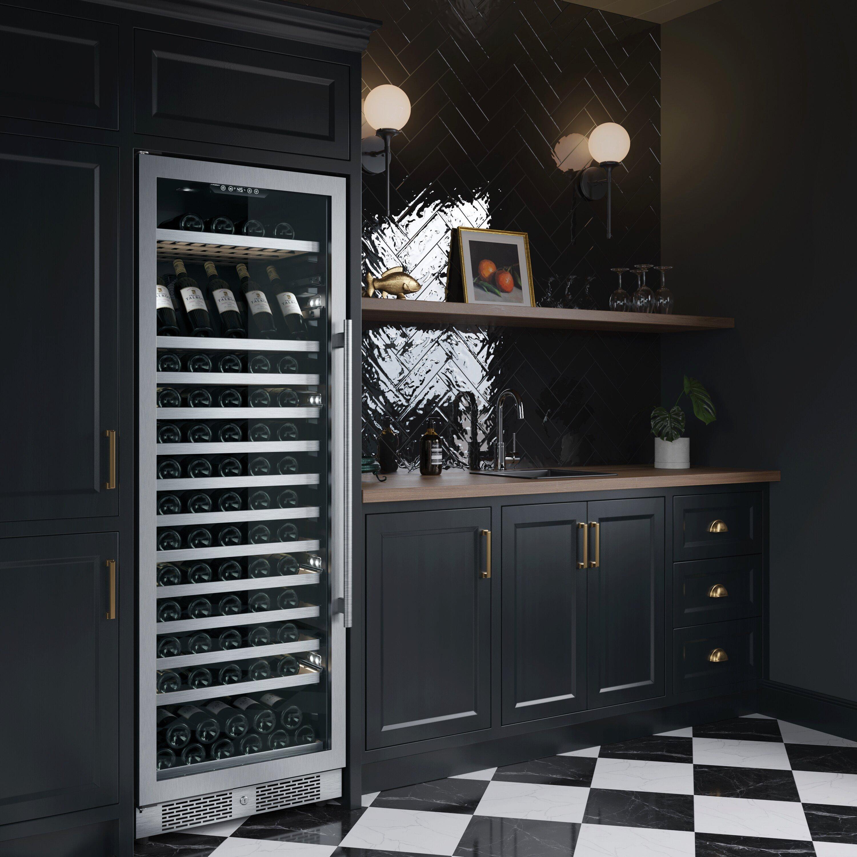 Avallon Stainless Steel 24 in. Built-in Wine Cooler 