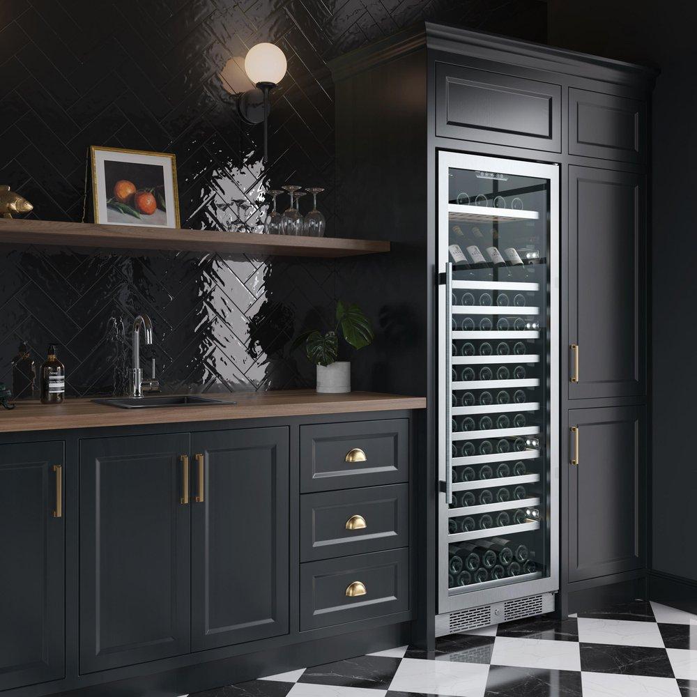 Avallon Stainless Steel 24 in. Built-in Wine Cooler 