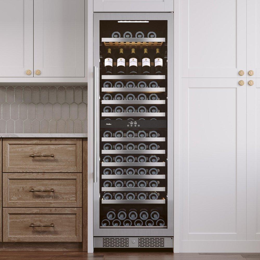 Avallon Stainless Steel 24 in. Built-in Wine Cooler 