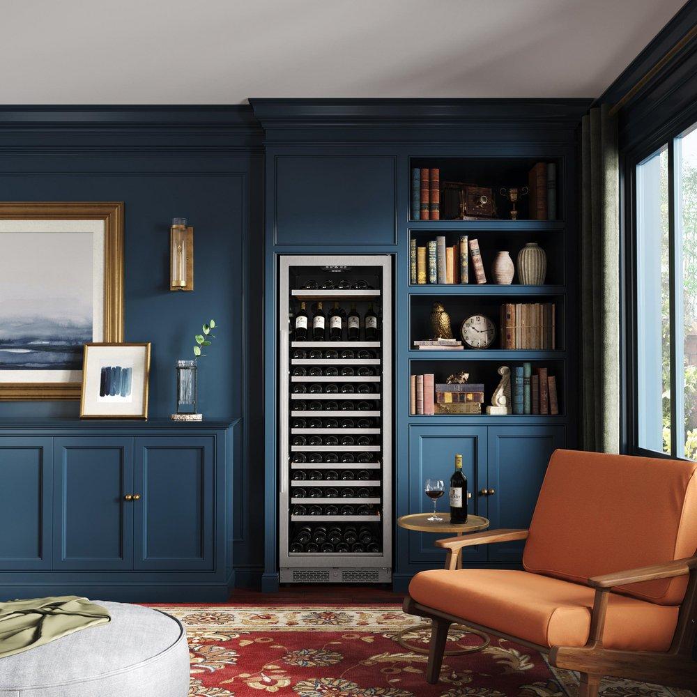 Avallon Stainless Steel 24 in. Built-in Wine Cooler 