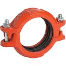 Victaulic Orange Clamp x Gasket Orange Enamel Ductile Iron Transition Coupling 