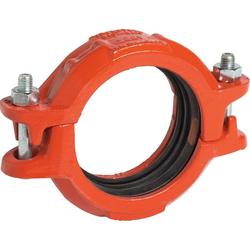 8 x 2-63/100 in. Clamp x Gasket Orange Enamel Ductile Iron Transition Coupling