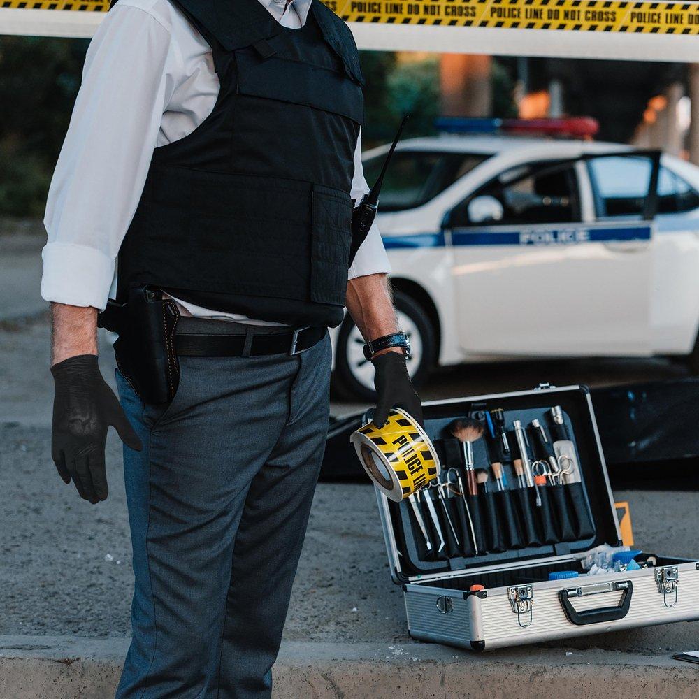 Black Nitrile Glove P/F L 10 per Case 