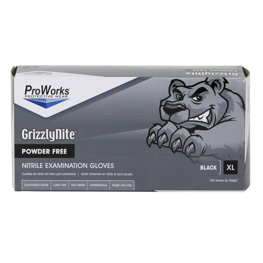 Black Nitrile Glove P/F XL 10 per Case 