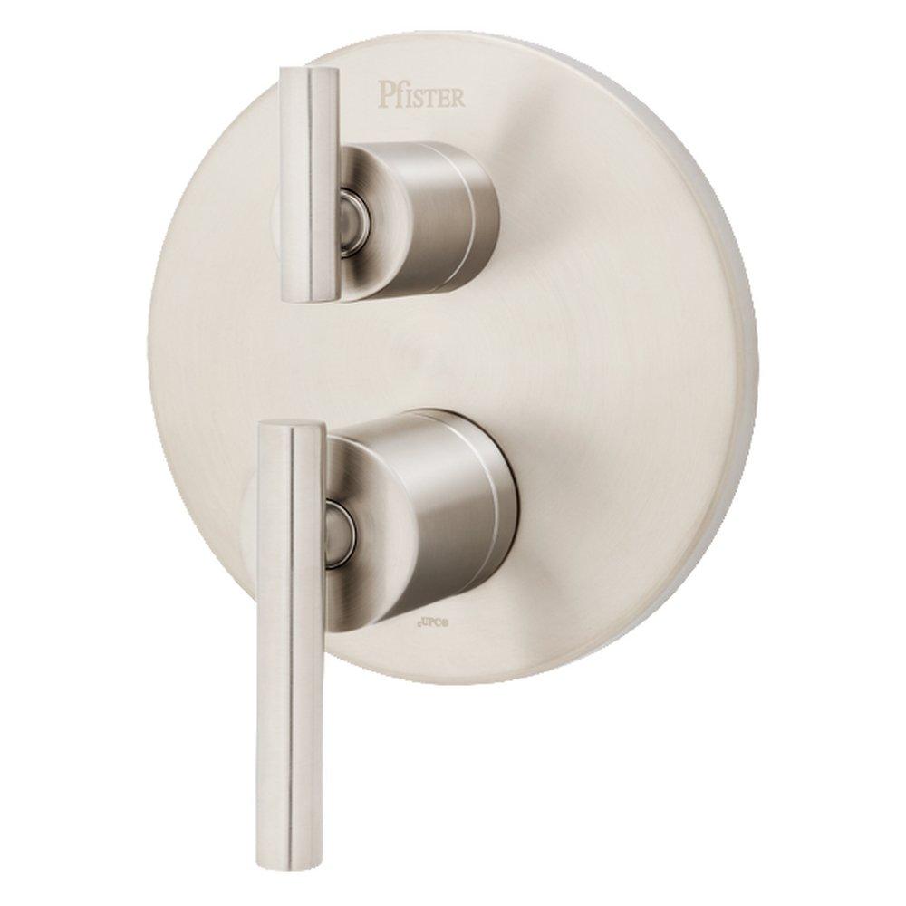 Pfister Brushed Nickel Two Handle Bathtub & Shower Faucet (Trim Only) 