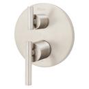 Two Handle Thermostatic Valve Trim in Brushed Nickel