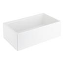 Signature Hardware White 33 x 19 in. Fireclay Single Bowl Kitchen Sink 
