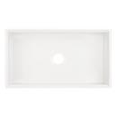 Signature Hardware White 33 x 19 in. Fireclay Single Bowl Kitchen Sink 