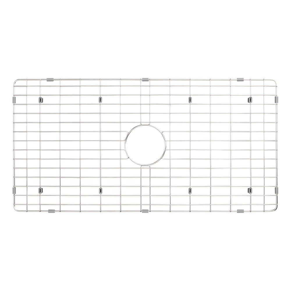 Signature Hardware White 33 x 19 in. Fireclay Single Bowl Kitchen Sink 