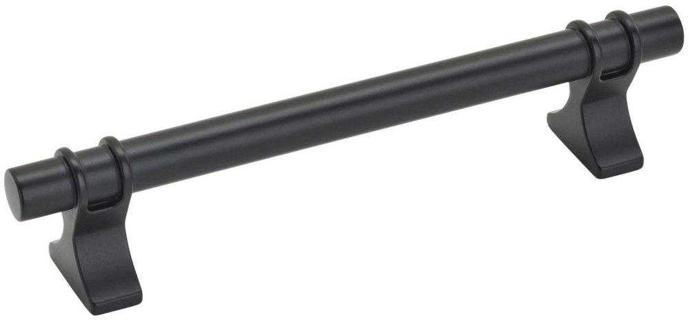 DAVENPORT 5-1/16 IN 128 MM CENTER-TO-CENTER MATTE BLACK CABINET PULL 