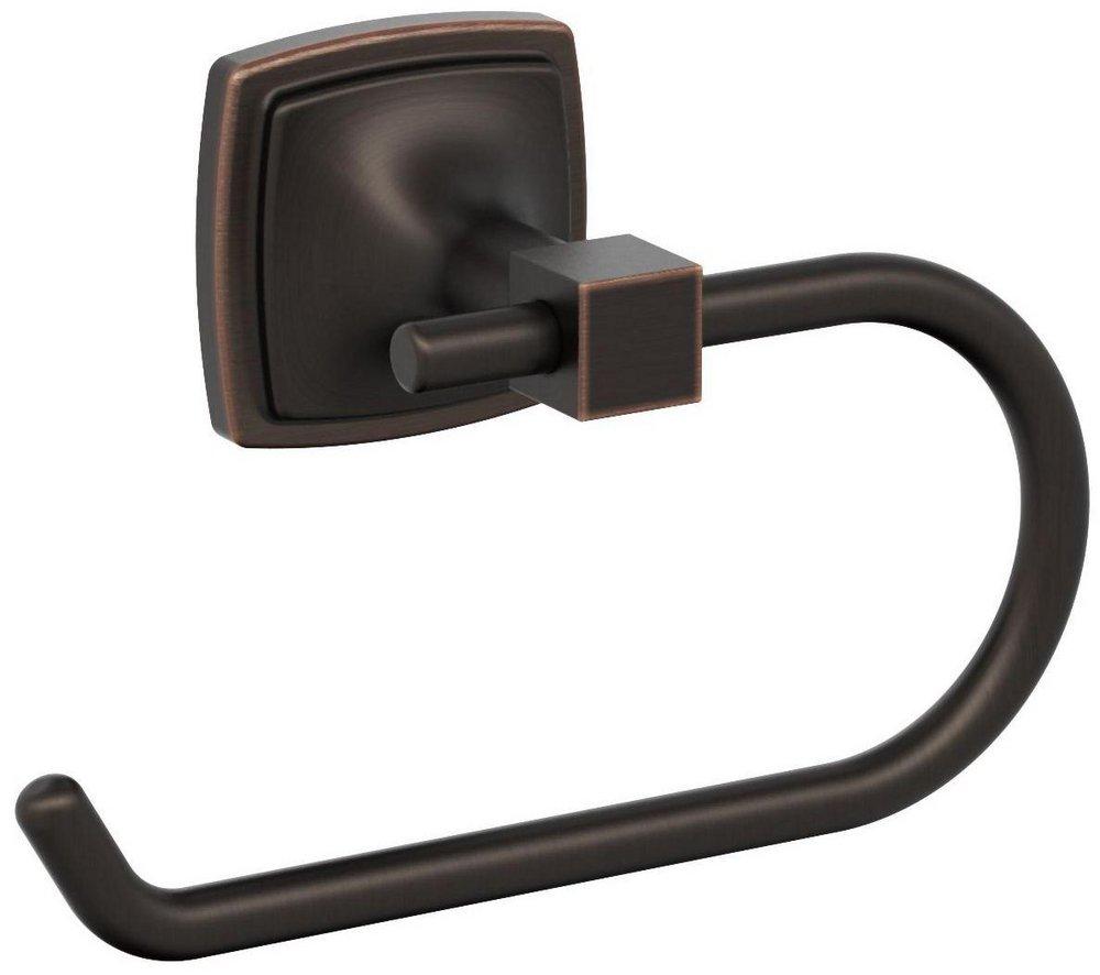 STATURE OIL RUBBED BRONZE TRANSITIONAL SINGLE POST TOILET PAPER HOLDER 