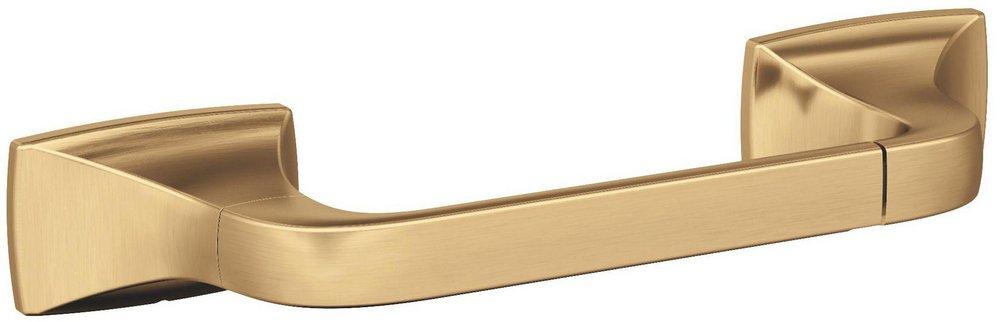 HIGHLAND RIDGE CHAMPAGNE BRONZE TRANSITIONAL PIVOTING DOUBLE POST TOILET PAPER HOLDER 