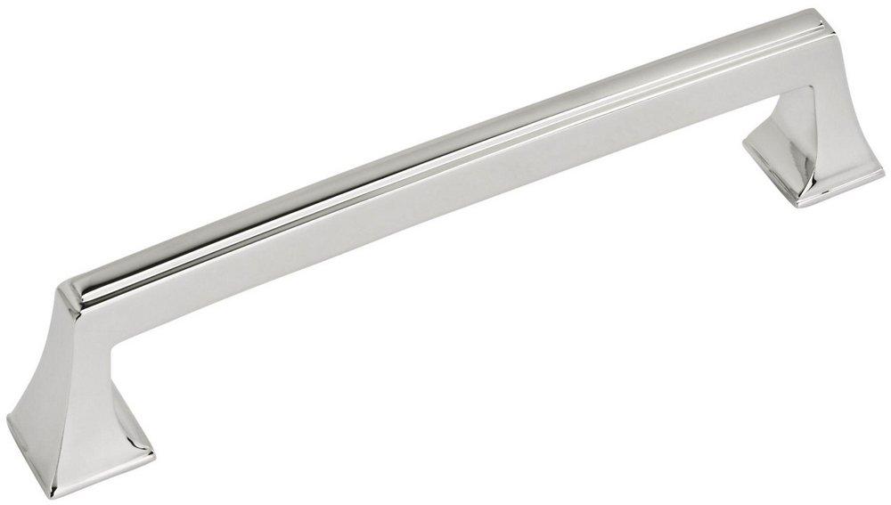 MULHOLLAND 6-5/16 IN 160 MM CENTER-TO-CENTER POLISHED CHROME CABINET PULL 