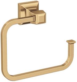 Square Open Towel Ring in Champagne Bronze