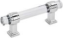 3 in. Center-to-Center Pull in Clear/Polished Chrome