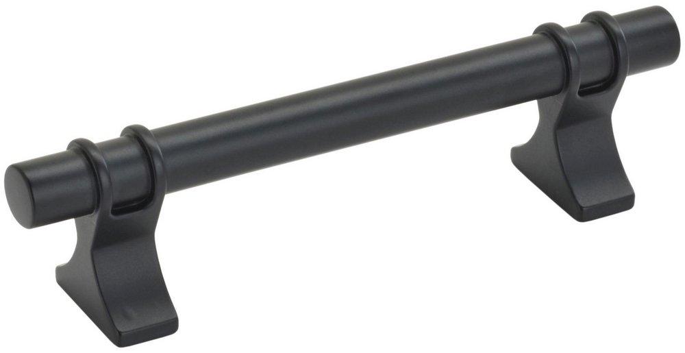 DAVENPORT 3-3/4 IN 96 MM CENTER-TO-CENTER MATTE BLACK CABINET PULL 