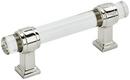 3 in. Center-to-Center Pull in Clear/Polished Nickel
