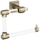 Square Open Towel Ring in Clear/Golden Champagne
