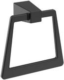 BLACKROCK MATTE BLACK CONTEMPORARY 6-13/16 IN 173 MM LENGTH TOWEL RING 