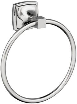 Round Closed Towel Ring in Chrome