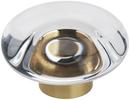 1-3/4 in. Round Knob in Clear/Champagne Bronze