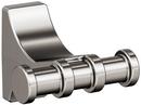 Double Robe Hook in Brushed Nickel