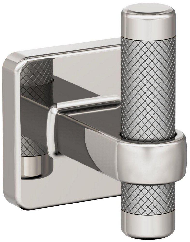 ESQUIRE POLISHED NICKEL/STAINLESS STEEL CONTEMPORARY SINGLE ROBE HOOK 