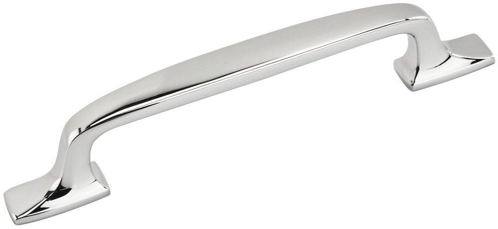 HIGHLAND RIDGE 5-1/16 IN 128 MM CENTER-TO-CENTER POLISHED CHROME CABINET PULL 