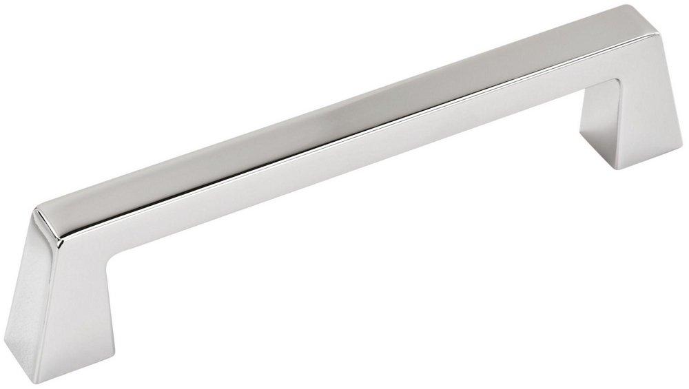 BLACKROCK 5-1/16 IN 128 MM CENTER-TO-CENTER POLISHED CHROME CABINET PULL 