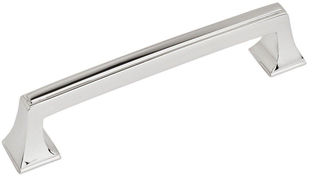 MULHOLLAND 5-1/16 IN 128 MM CENTER-TO-CENTER POLISHED CHROME CABINET PULL 