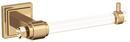 Wall Mount Toilet Tissue Holder in Clear/Champagne Bronze